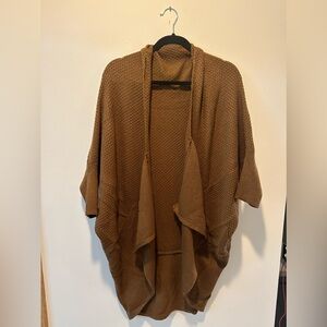 Brown M half shelve cardigan